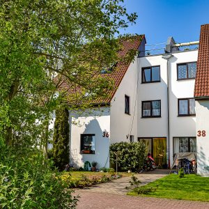 Eingang zu einem Stadthaus